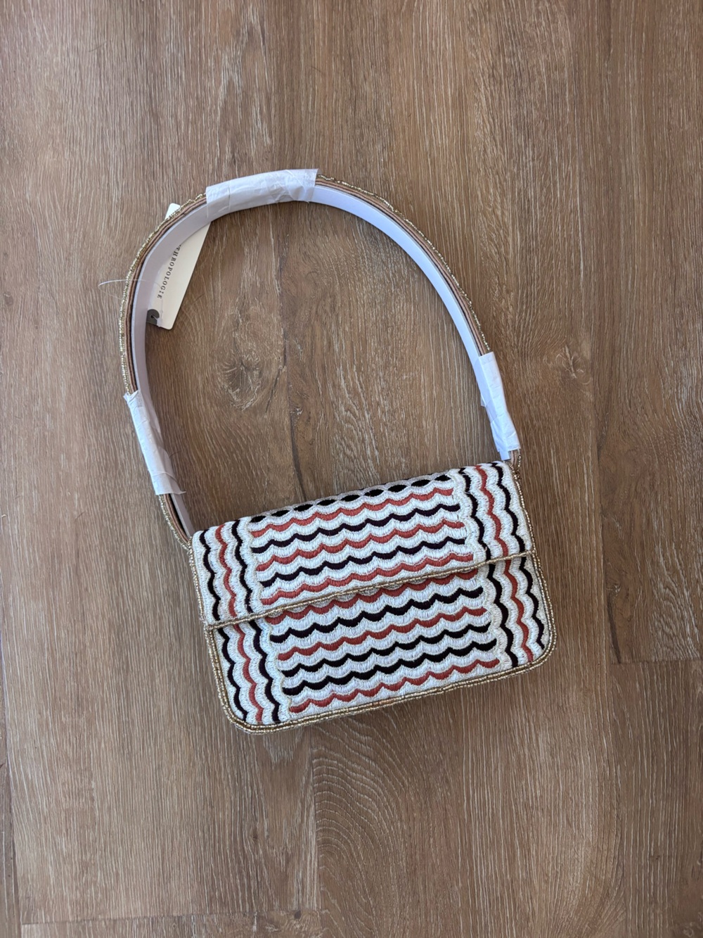 Anthropolgie Fiona Beaded Bag: Geometric Edition